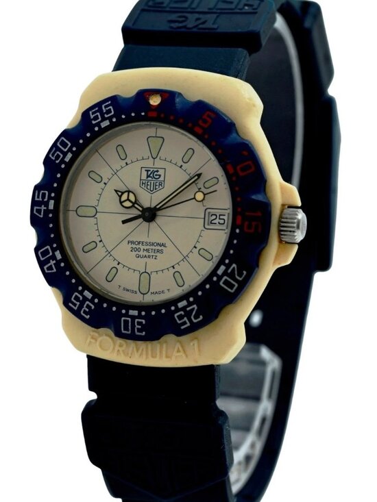Tag Heuer 35mm Men\'s Formula 1 White/ Blue Swiss Quartz F1 Watch! Ref: 387.513! main image 7
